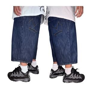 Sean John Shorts 40x15 Denim Baggy Wide Leg Y2K Skater Type